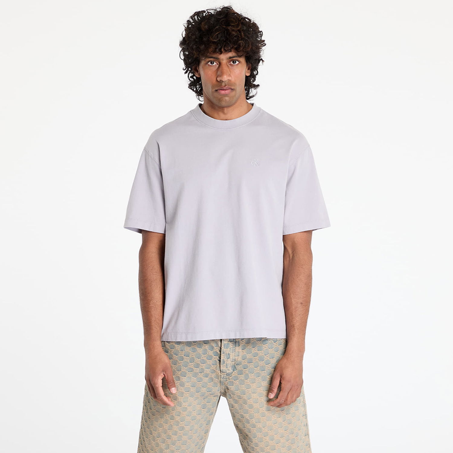 T-shirt CALVIN KLEIN Calvin Klein Jeans 16S Jersey Washed T-Shirt Grå | LV04RB285G QJ3, 0