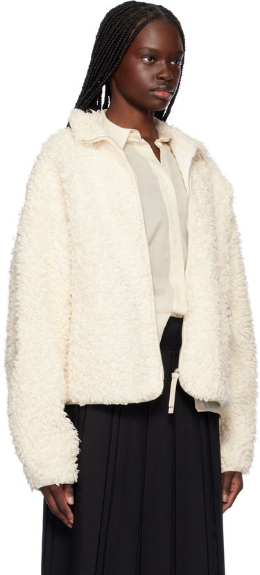 Bomberjacka Jil Sander Jil Sander Zip-Up Fleece Jacket Vit | J40BN0173_J20088, 1