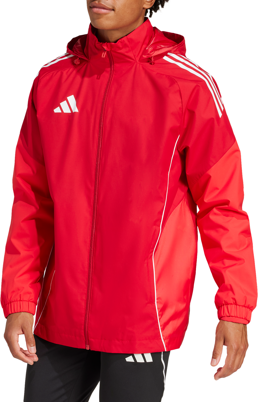 Vindjacka adidas Performance adidas TIRO25C All-Weather Hooded Jacket Röd | ji6503