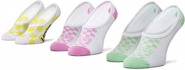 Strumpor Vans Rainy Day Check Canoodles No-Show Socks 6.5-10 3-Pack Flerfärgad | vn0a4dsr4481, 0