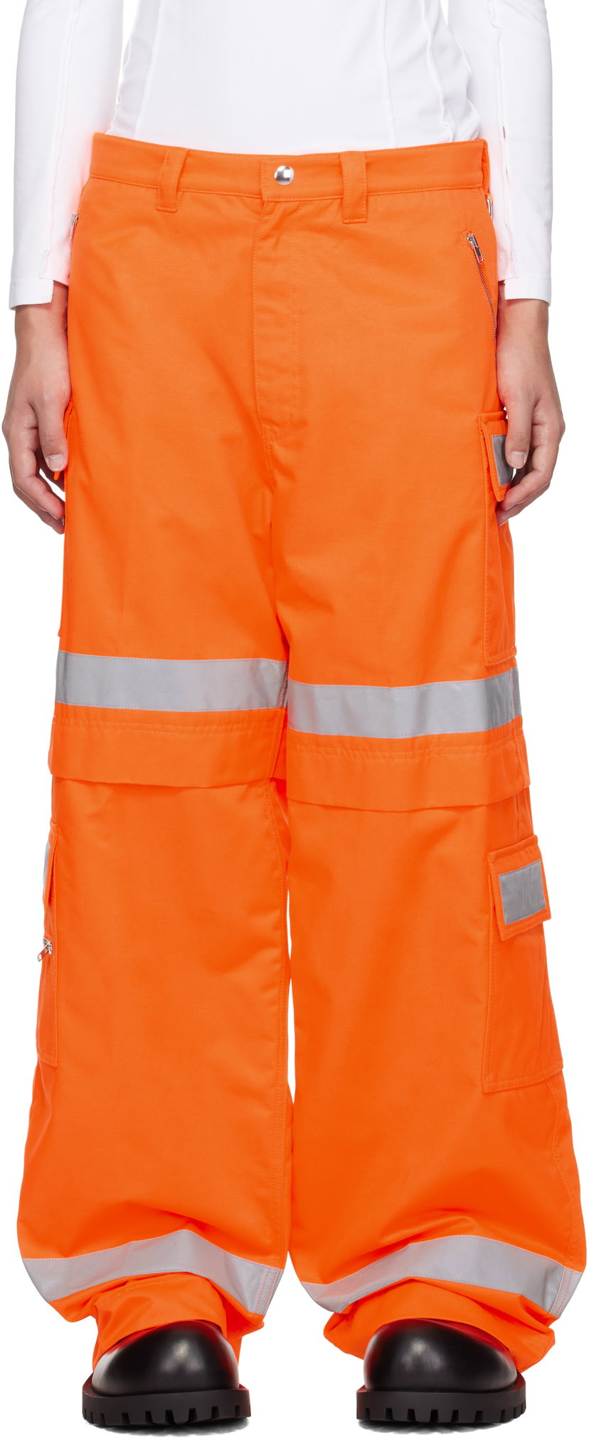 Cargo byxor VETEMENTS Vetements Workwear Cargo Pants Orange | UA66PA300O