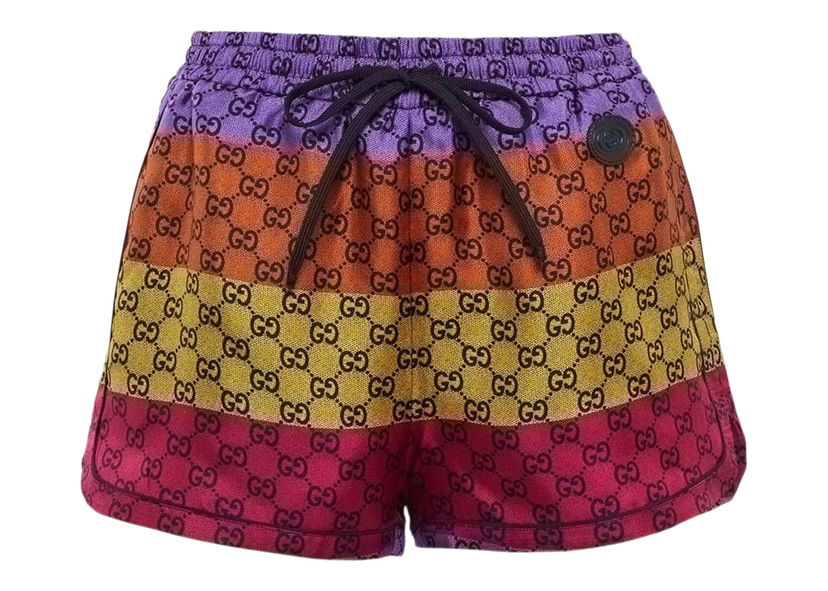 Shorts Gucci Logo Color Stripe Shorts Multi Flerfärgad | 705866 XJE06 5907