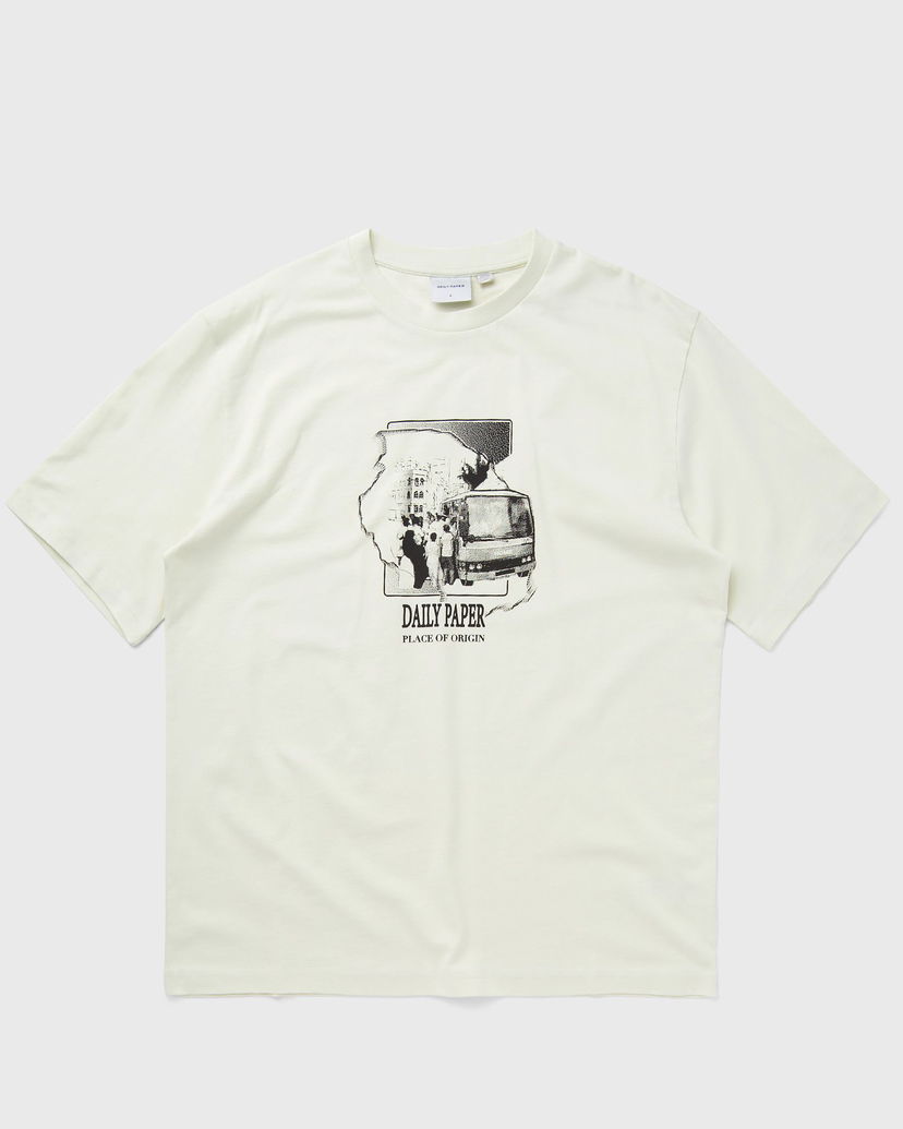 T-shirt DAILY PAPER Place of Origin Shortsleeves Vit | 2413011