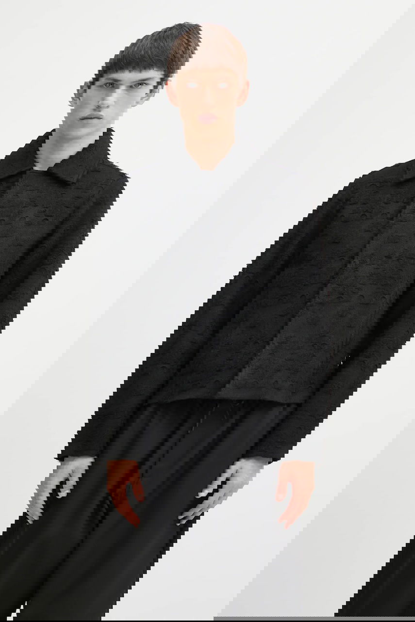 Jacka ADER ERROR Textured Knit Collared Jacket Svart | BO01FWKT0706BK, 0