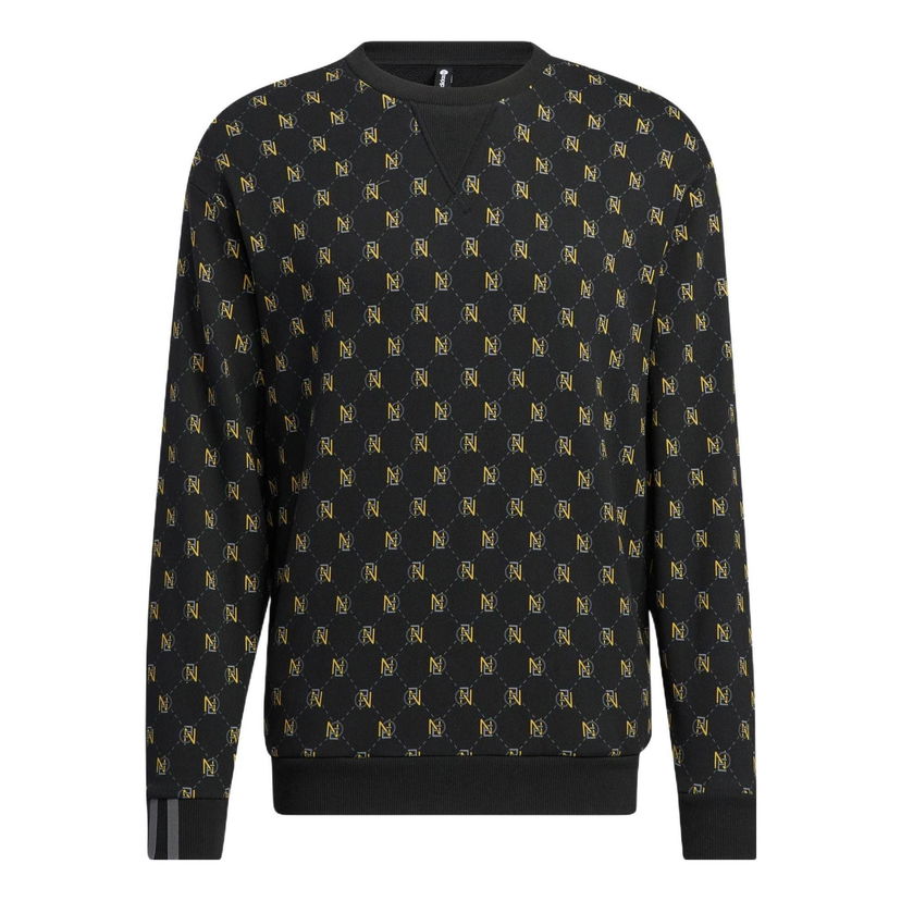 Sweater adidas Originals Mono All-Over Print Sweatshirt Svart | HM1992