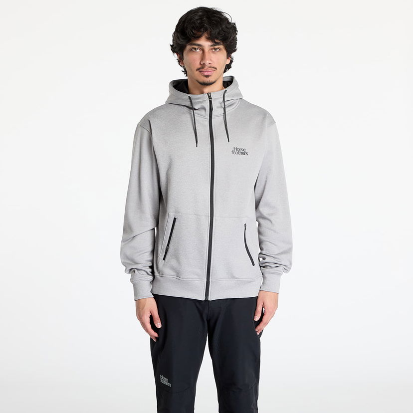 Sweatshirt Horsefeathers Horsefeathers Callum Zip Hoodie Grå | TM077B
