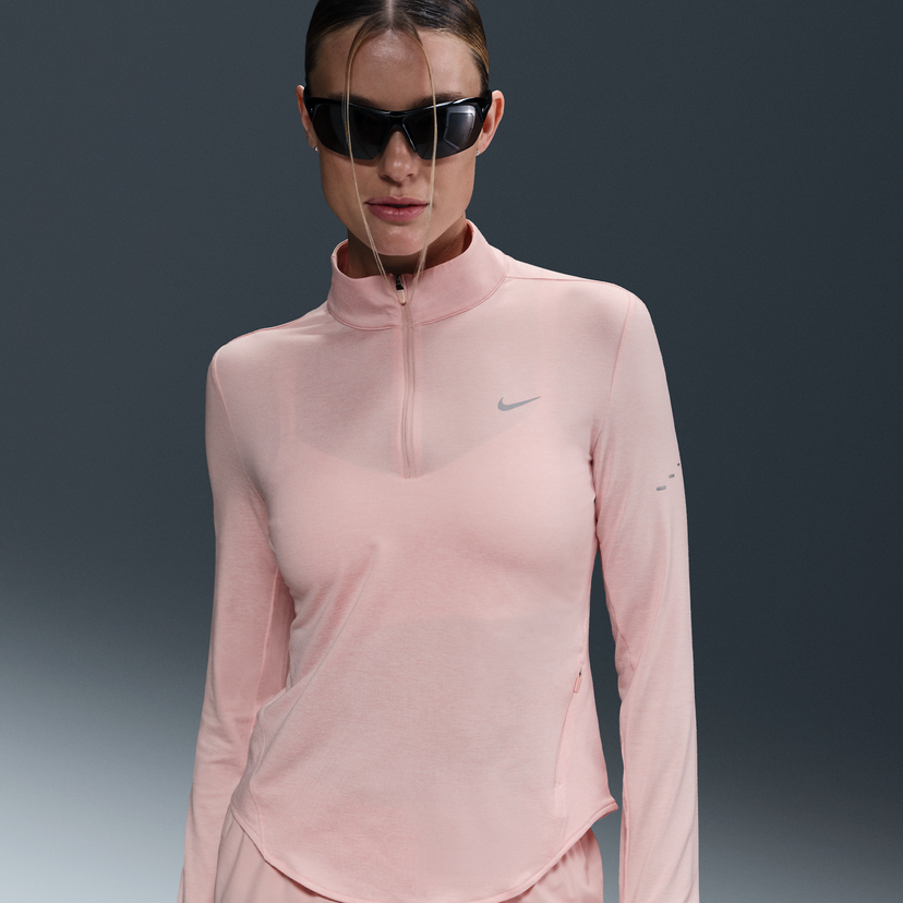 Sweatshirt Nike Swift Dri-FIT UV 1/4 Zip Running Top Rosa | HQ0499-607