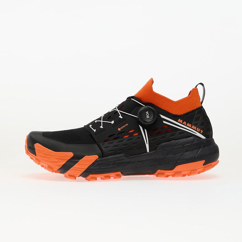 Sneakers och skor Mammut Aenergy TR BOA® Mid GTX Men Black-Dark Tangerine Svart | 3030-04900 black-dark tangerine