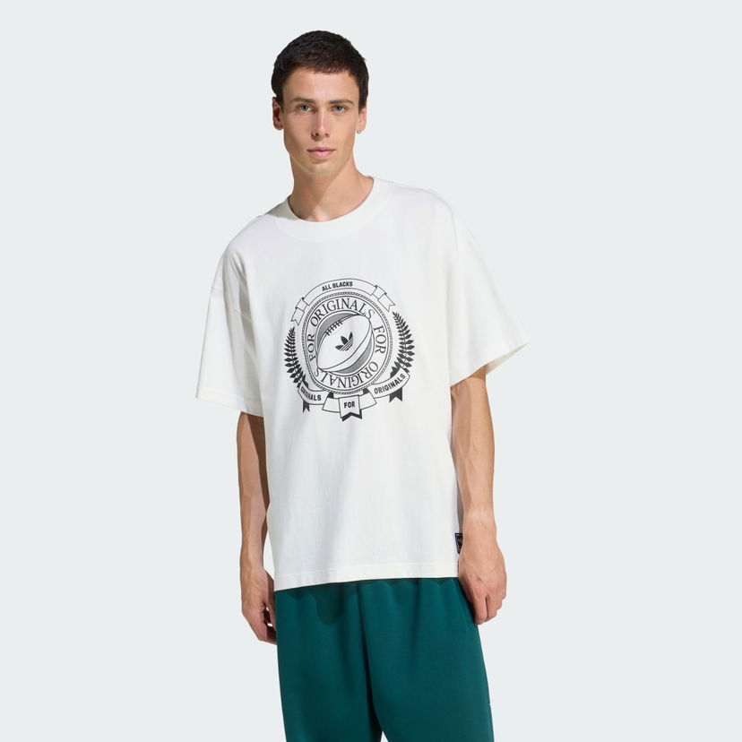 T-shirt adidas Performance Originals All Blacks Loose Graphic Short Sleeve T-Shirt Vit | KG4649