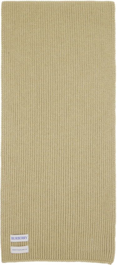 Halsduk Burberry Ribbed Cashmere Scarf Taupe Beige | 8085772, 1
