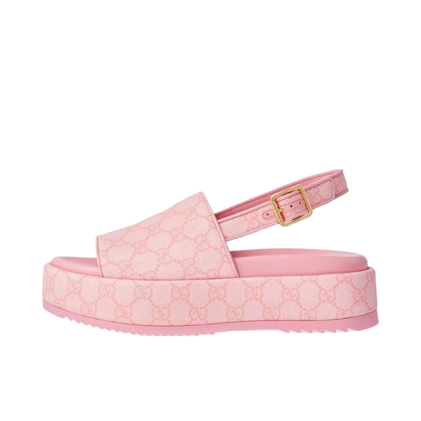 Sneakers och skor Gucci GG Platform Sandal Pink W Rosa | 701153 FABR9 8472