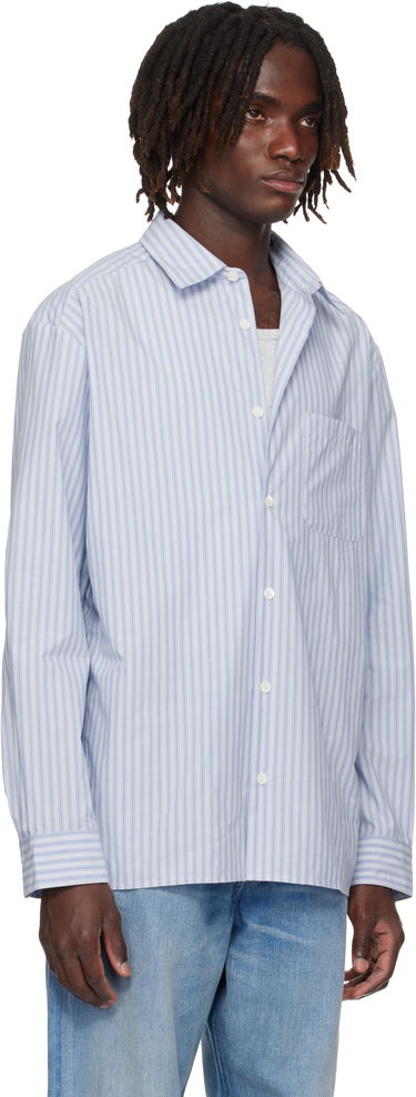 Skjorta A.P.C. A.P.C. Malo Striped Shirt Grå | COHJJ-H12532, 4
