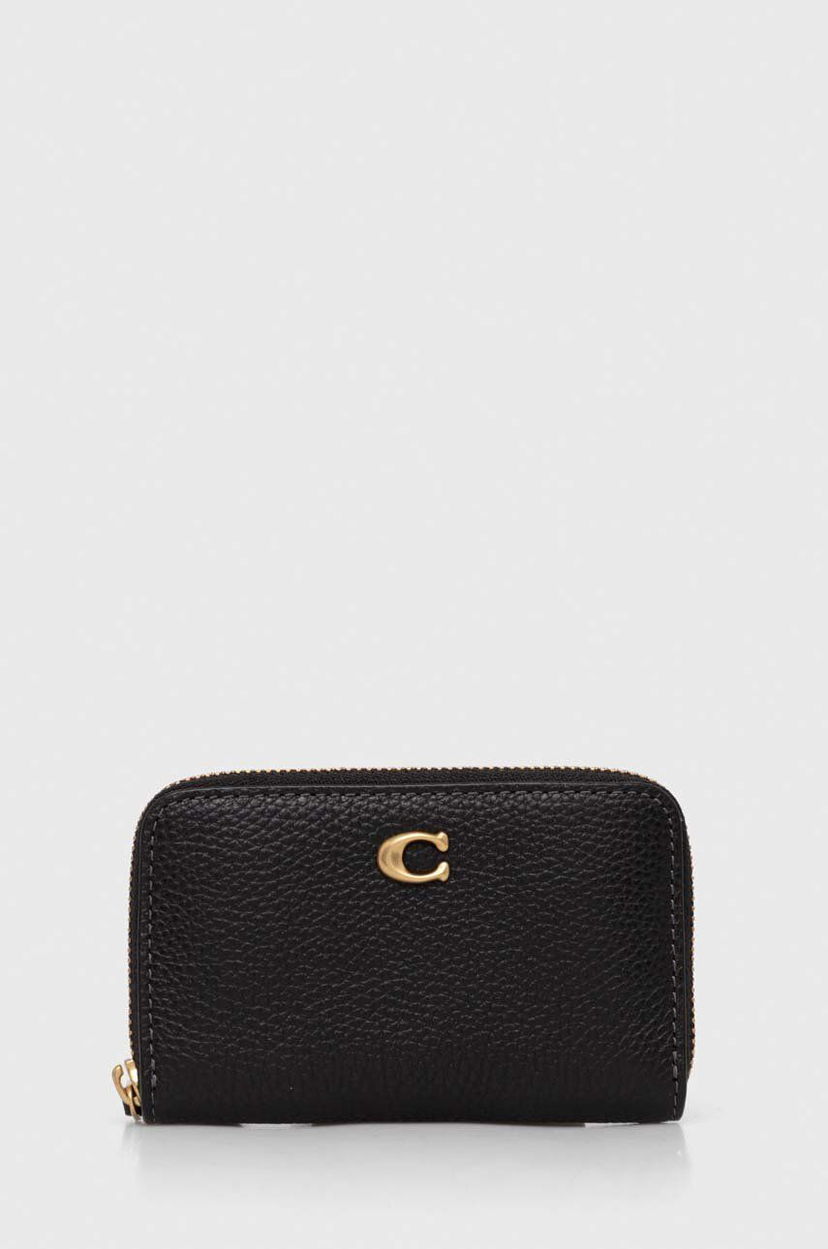 Plånbok Coach Leather Wallet Svart | CR551