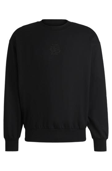 Sweatshirt BOSS Relaxed Fit Sweatshirt with Double B Monogram Svart | 50527667