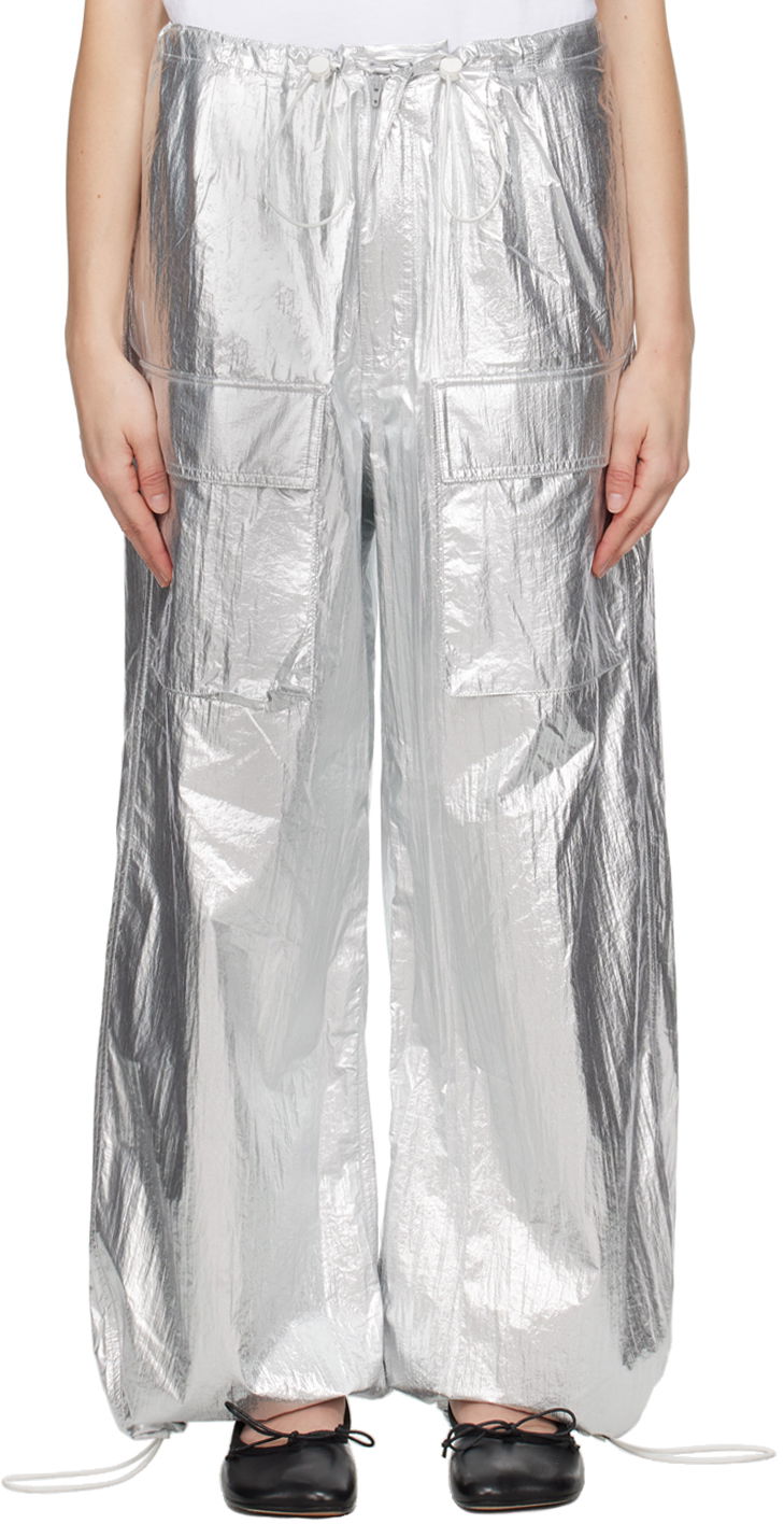 Byxor Maison Margiela MM6 Tyvek Trousers Grå | S52KA0478 S78538