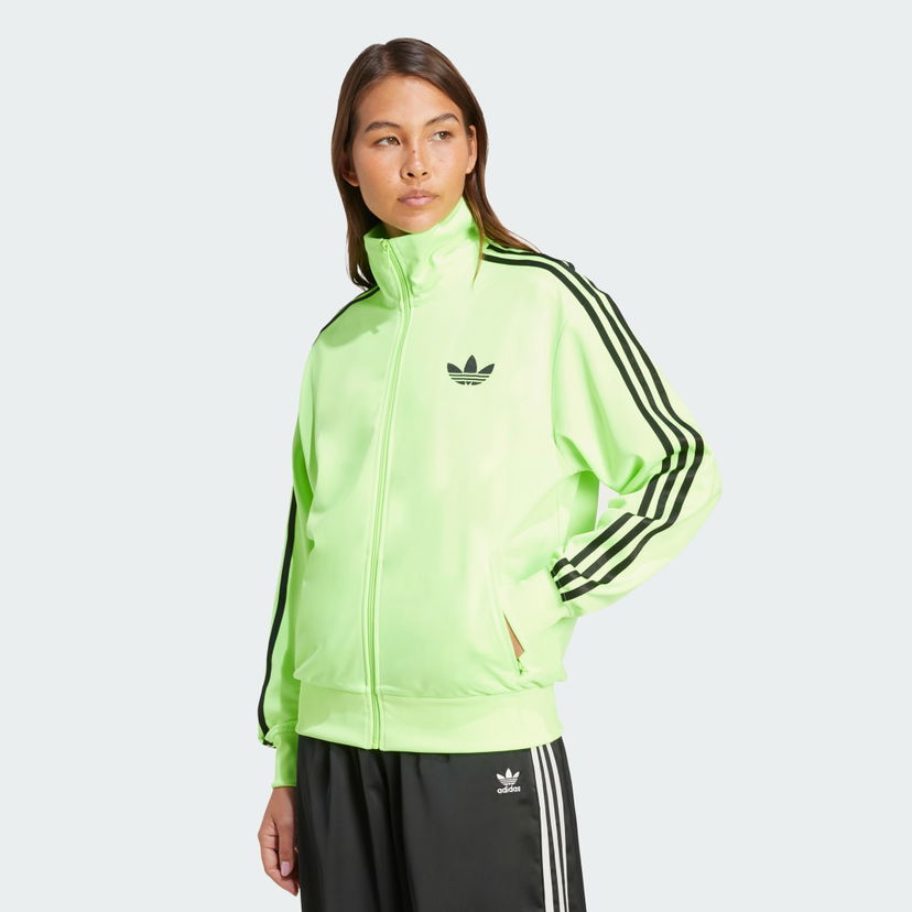 Jacka adidas Performance Adicolor Classic Firebird Loose Track Jacket Grön | JX7859