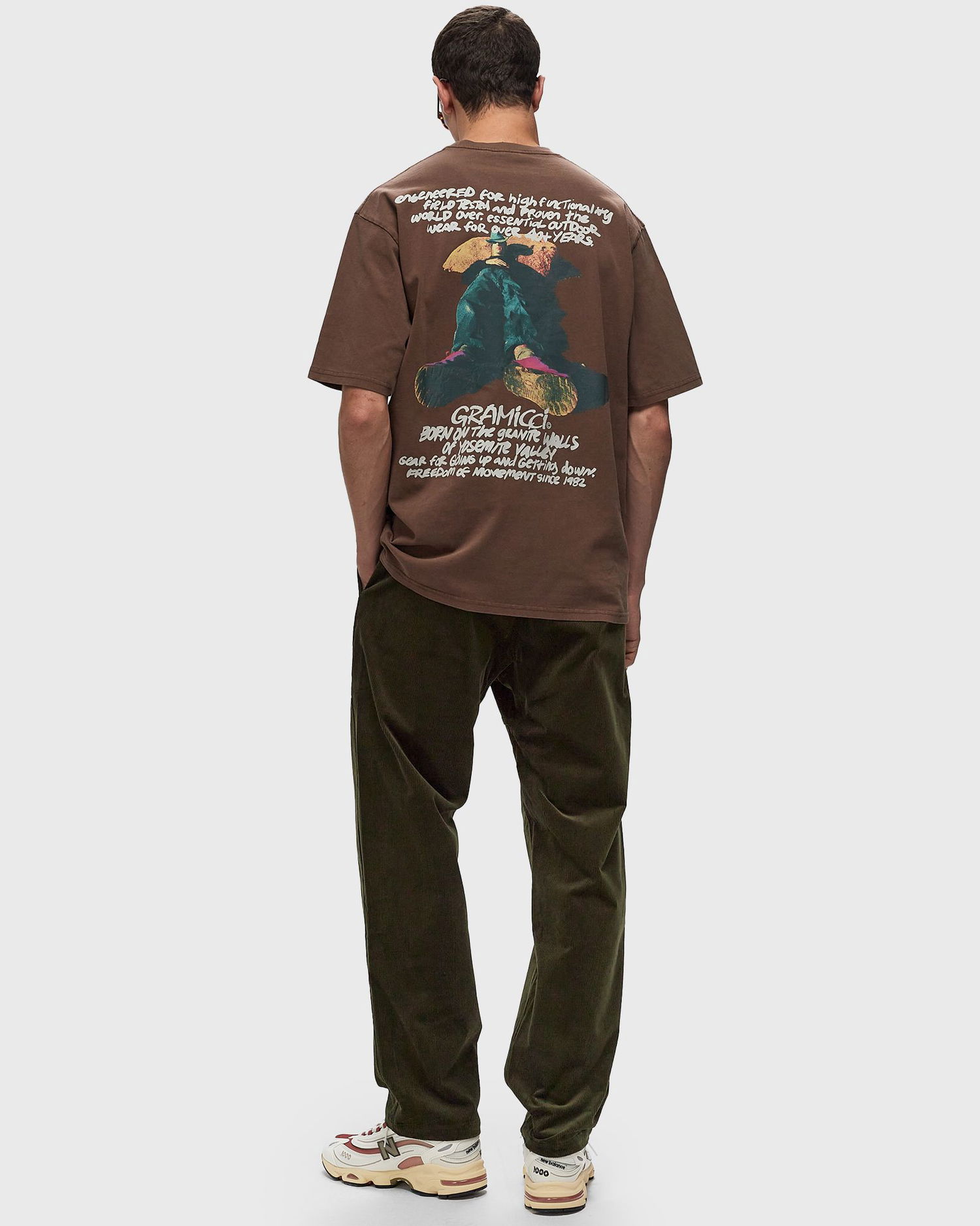 T-shirt GRAMICCI Napping Climber Brown Tee XL Brun | G4FU-T097-PIGMENT-BROWN, 1