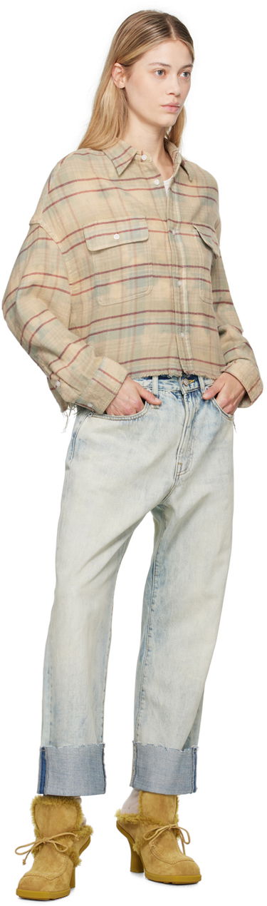 Jeans R13 R13 Cuffed X-Boyfriend Jeans Blå | R13WD111-D218C, 3