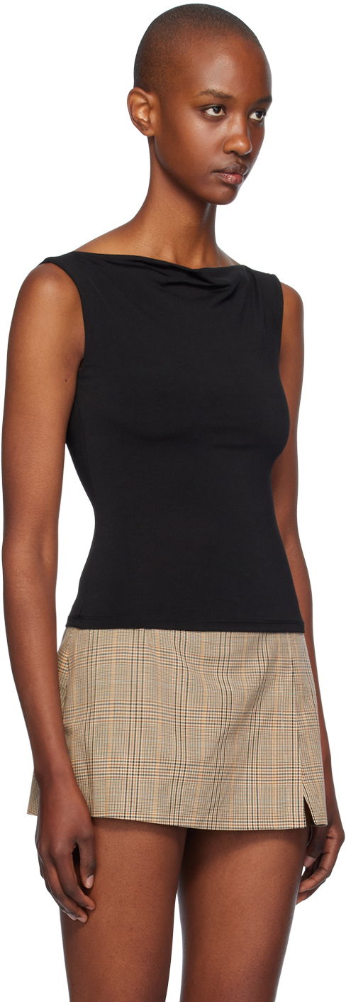 Kjol Miaou Miaou Lani Cowl Neck Tank Top Beige | 7114VISBLK, 1