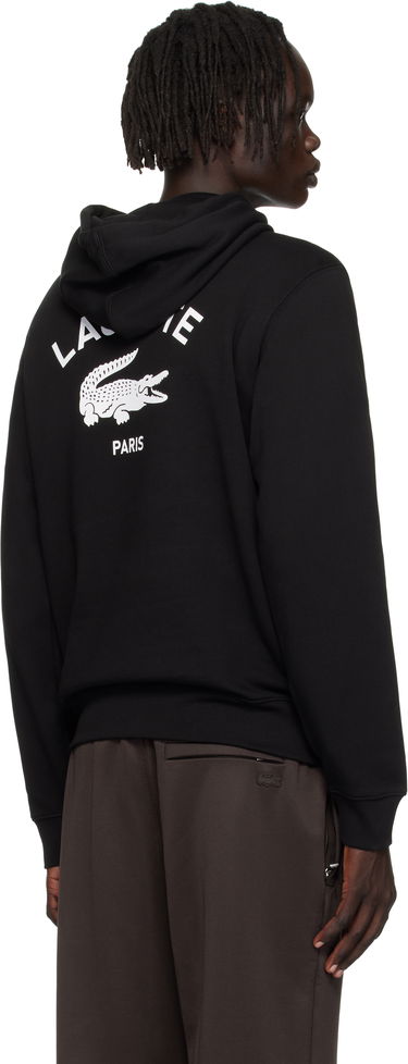 Sweatshirt Lacoste Print Hoodie Svart | SH2740_031, 2