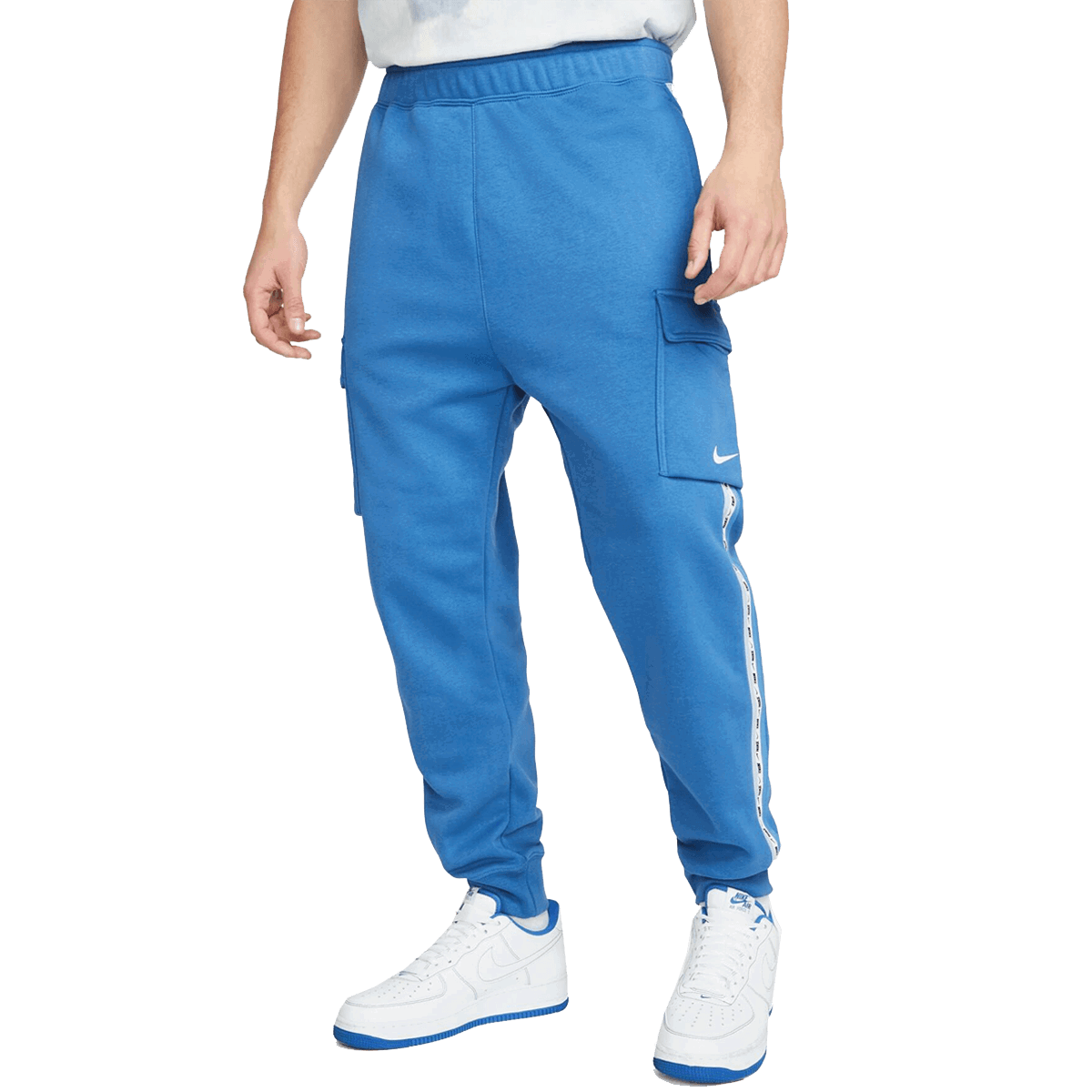 Träningsbyxor Nike REPEAT Taped Fleece Cargo Joggers Blå | DM4680-407, 0