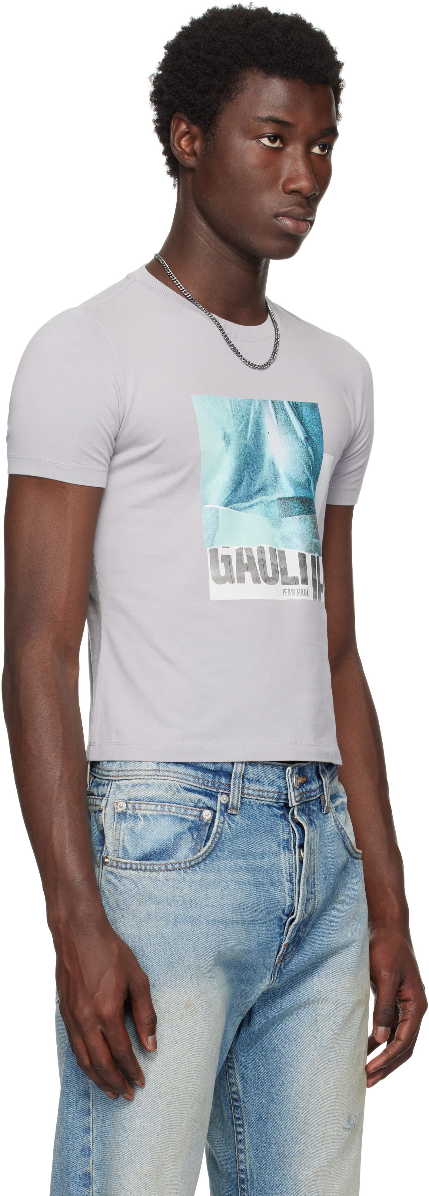 T-shirt Jean Paul Gaultier Jean Paul Gaultier Printed Water Baby T-shirt Grå | 25/03-W-TO294-J002-135557, 1