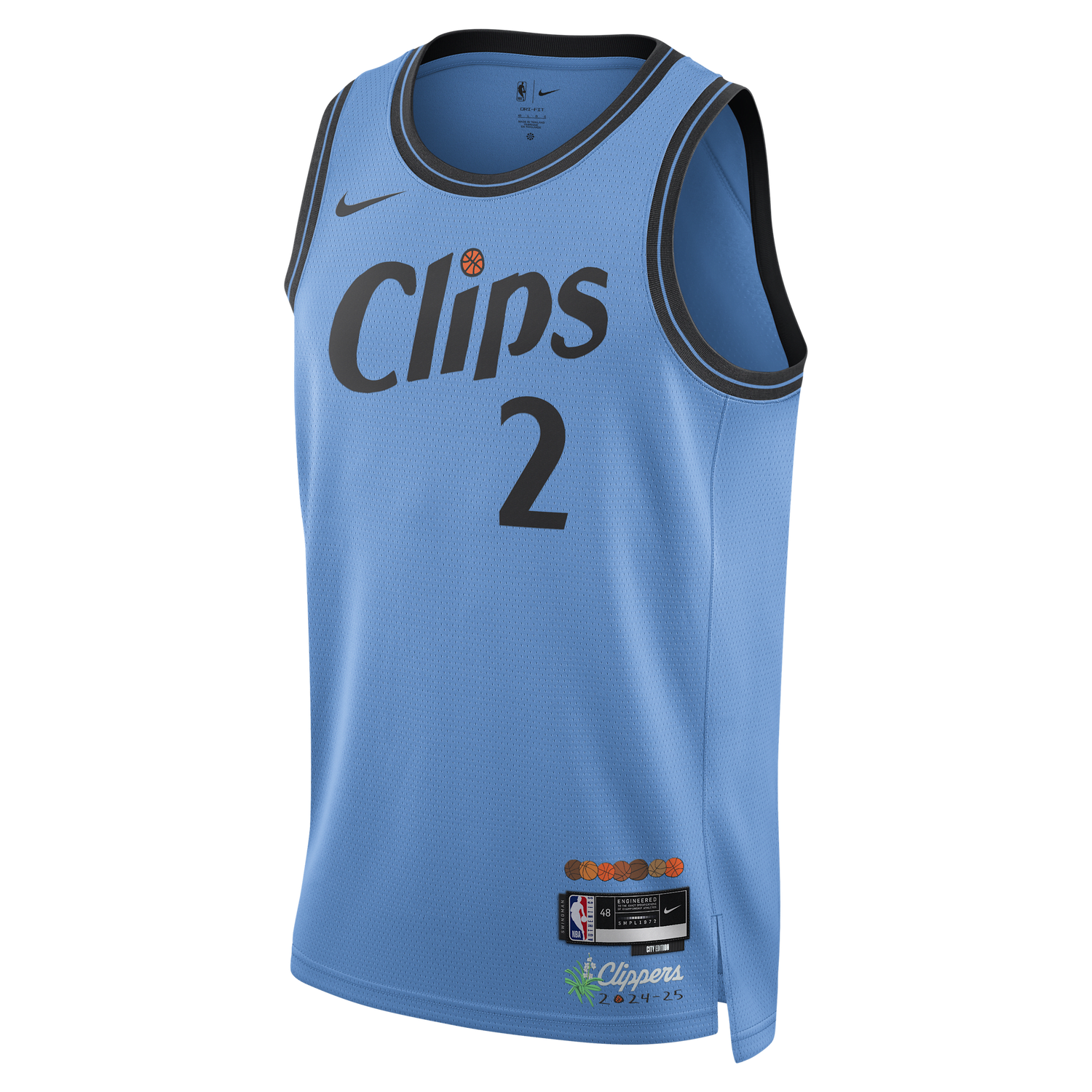 Jersey Nike Dri-FIT NBA Swingman Kawhi Leonard LA Clippers City Edition 2024/25 Jersey Blå | FQ4345-462, 0