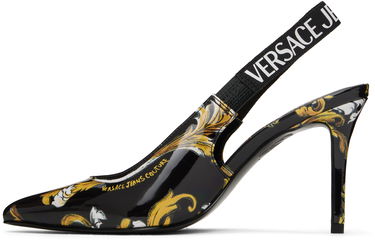 Sneakers och skor Versace Versace Jeans Couture Chain Couture Scarlett Slingback Heels Svart | E78VA3S52_EZS366, 2