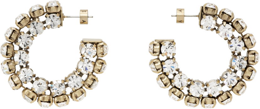 Örhängen Area AREA Small Crystal Hoop Earrings Metallisk | 0000JW0015OT02