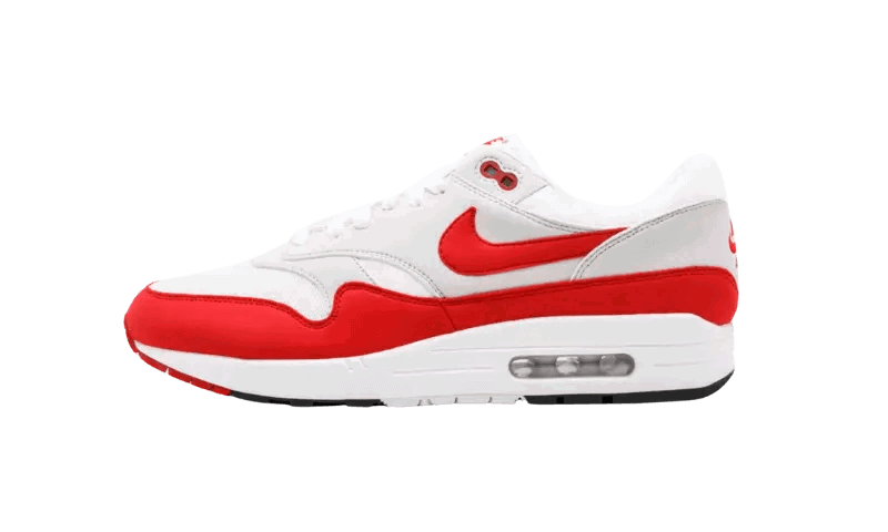 Sneakers och skor Nike Air Max 1 Anniversary Red (2017/2018 Restock Pair) Röd | 908375-103