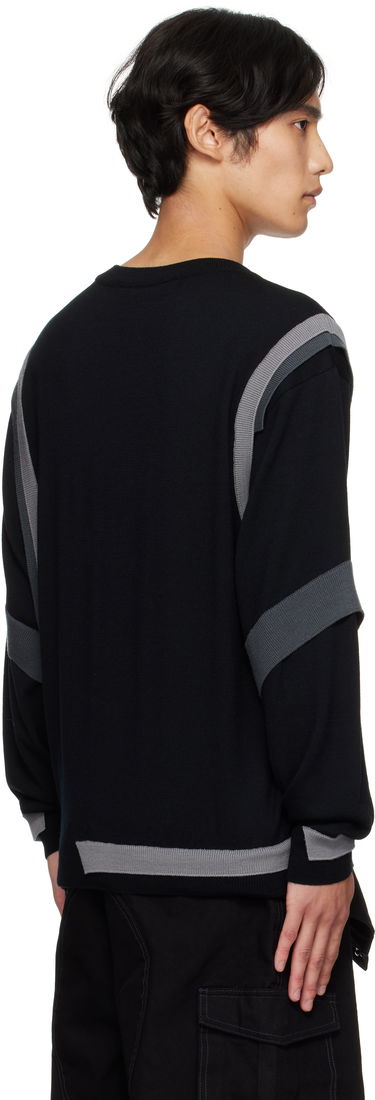 Sweater Andersson Bell Layered Crewneck Sweater Svart | atb1334m, 2