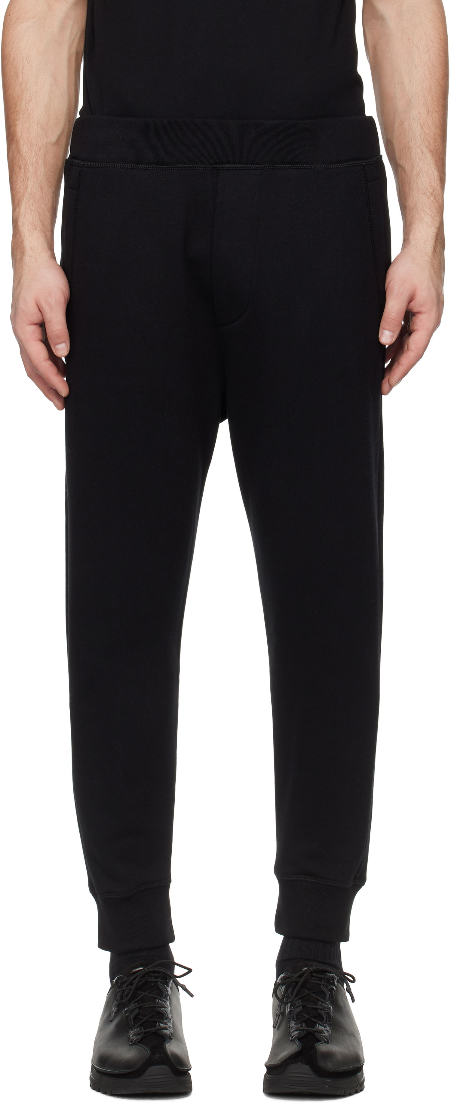 Träningsbyxor DSQUARED2 Dsquared2 Dean Fit Relax Sweatpants Svart | S74KB1001_S25516, 0