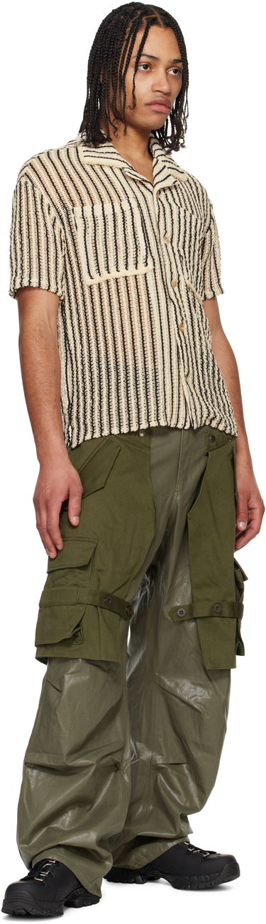 Skjorta Andersson Bell Andersson Bell Sheer Knit Striped Shirt Beige | atb1235m, 3