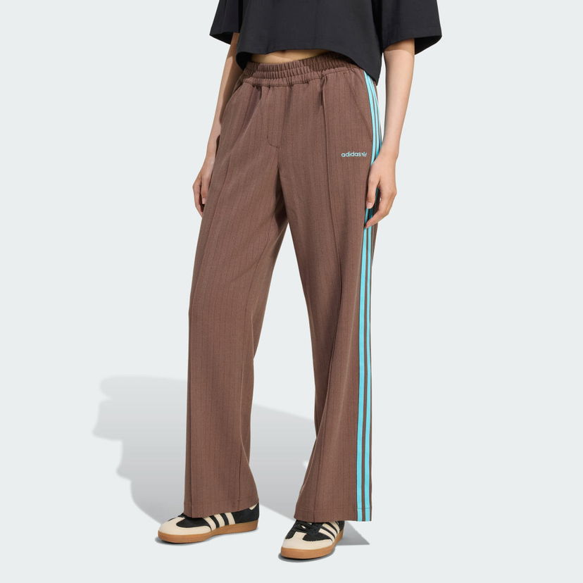 Byxor adidas Performance Pinstripe Track Pants Brun | JX5308