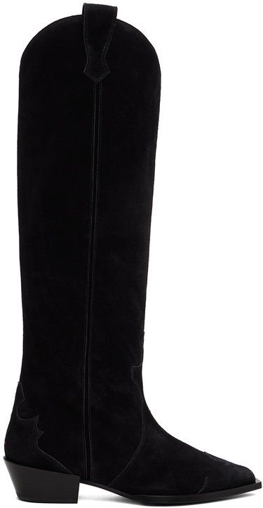 Kläder Aeyde Aeyde Aruna Suede Cowboy Tall Boots Svart | A11-KB-ARUP40CH-223-800-022, 0