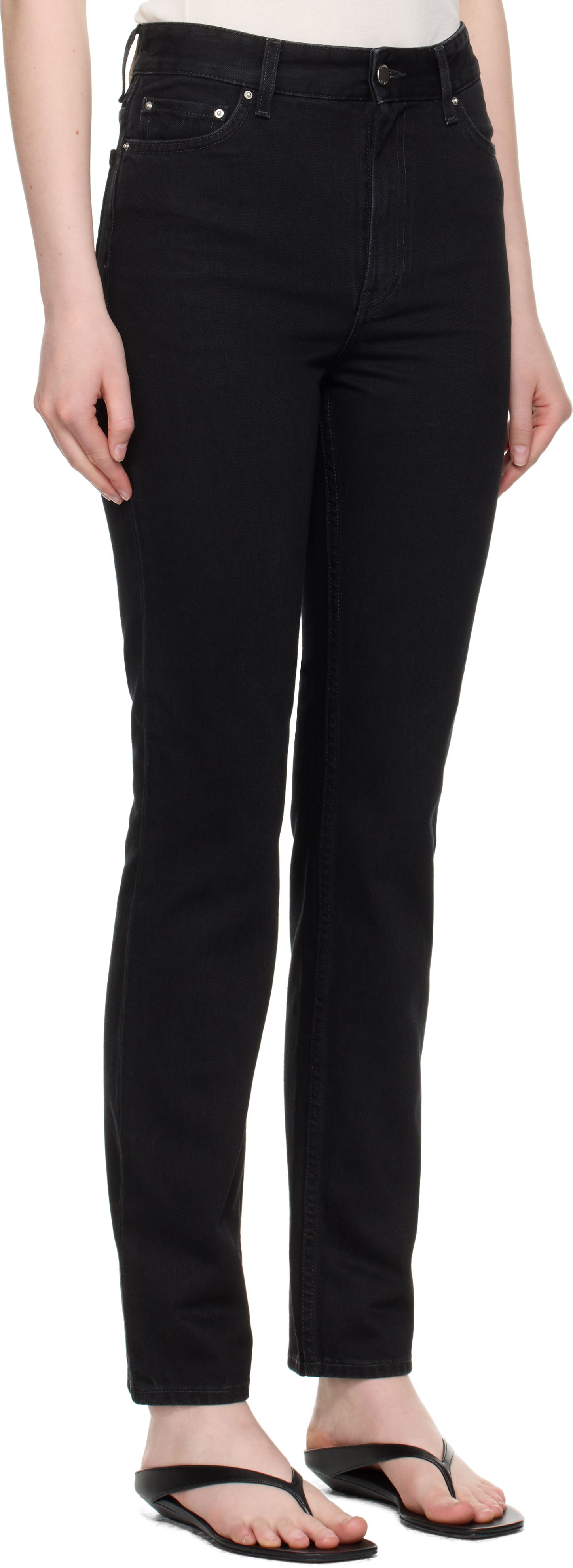 Jeans TOTEME TOTEME High Slim Jeans Svart | 252-WRB0271-FB0046, 1