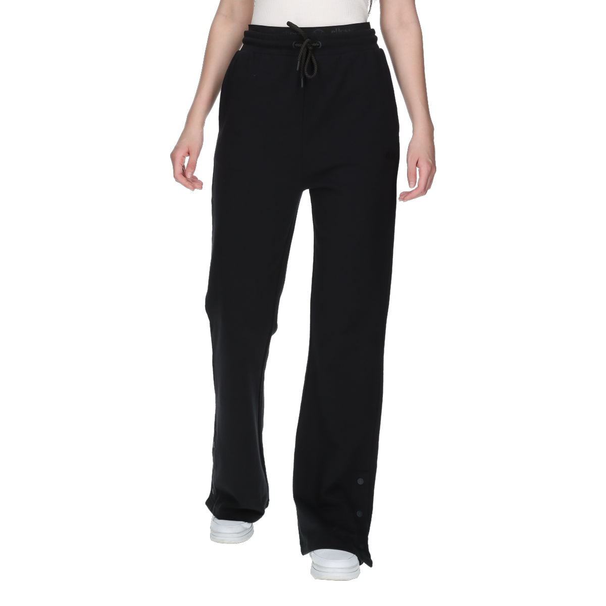 Träningsbyxor Ellesse Wide Leg Side Snap Track Pants Svart | ELA253F112-01, 0