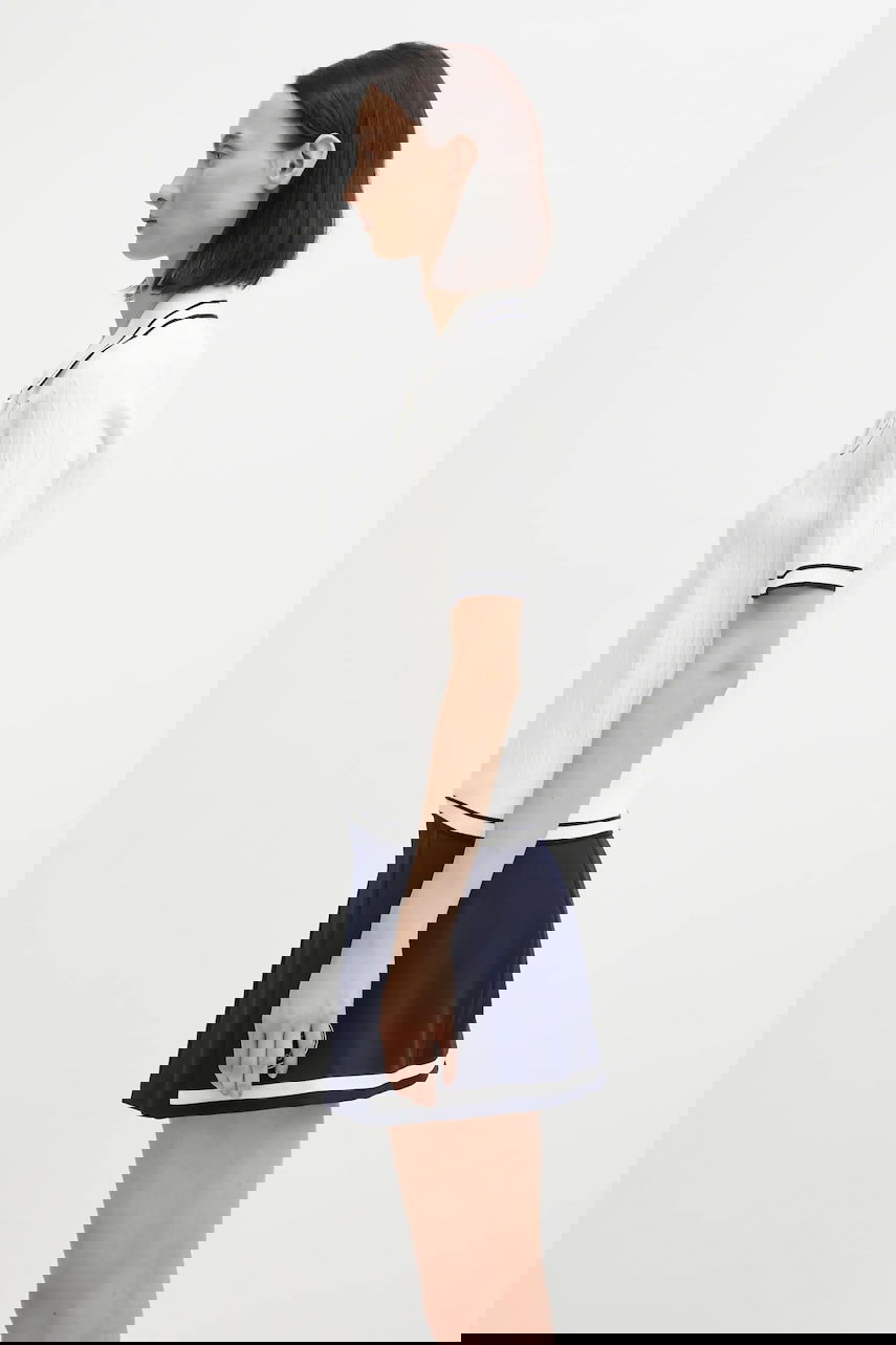 Polotröja Sporty & Rich Polo Eden Crest Cable Knit Vit | TO06860666WH50, 1