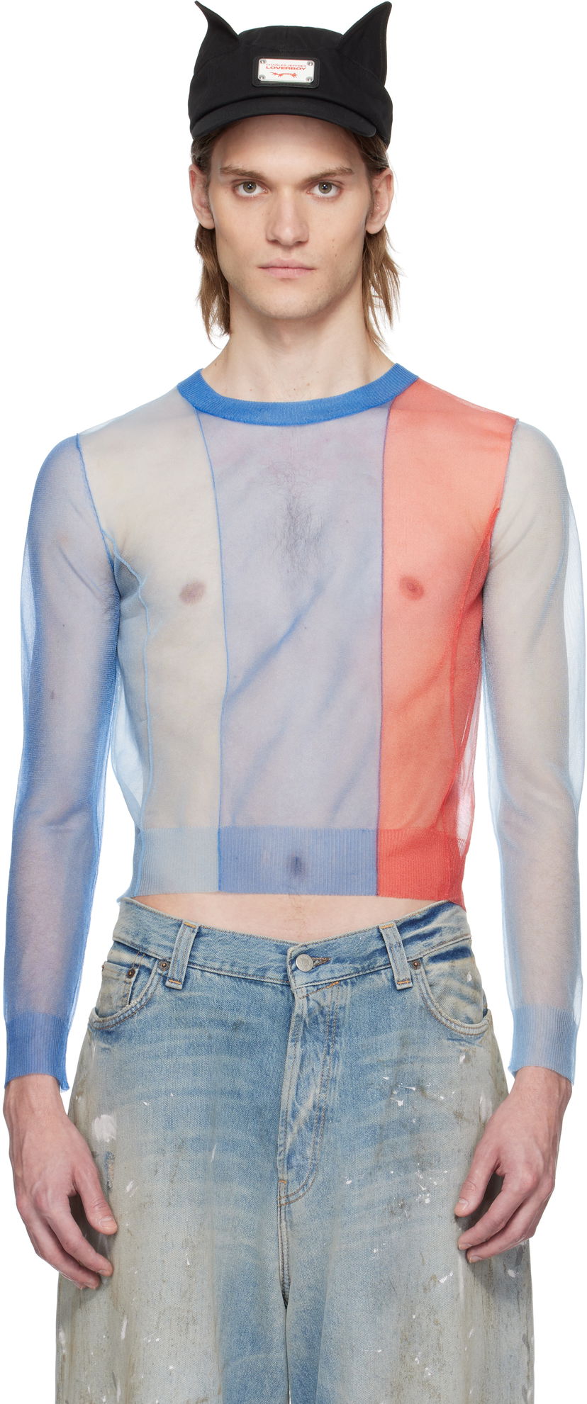 Sweater Charles Jeffrey Loverboy Charles Jeffrey LOVERBOY Sheer Panelled Sweater Flerfärgad | 54091201