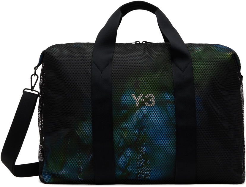 Resväska Y-3 Y-3 Mesh Weekender Duffle Bag Svart | JD2884