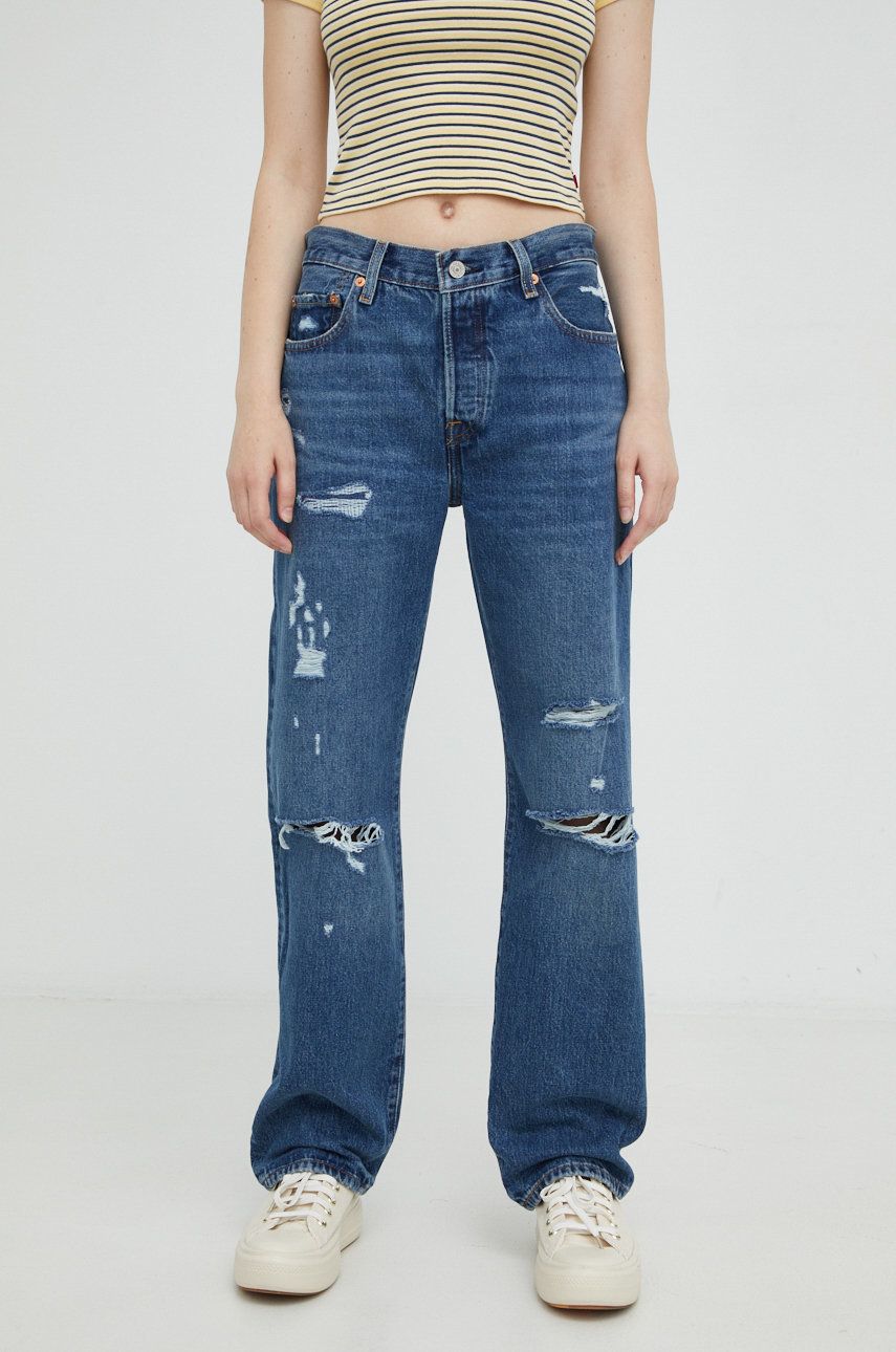 Jeans Levi's Medium Waist 501 90s Jeans Blå | A1959.0010, 0