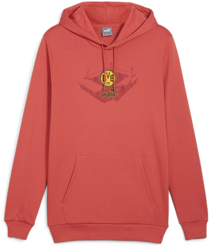 Sweatshirt Puma BVB Hoody Sweatshirt with Hood Röd | 774256-04