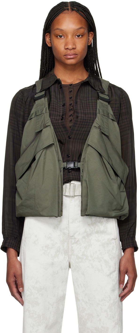 Väst LEMAIRE Utility Vest Grön | OW1078 LF1226