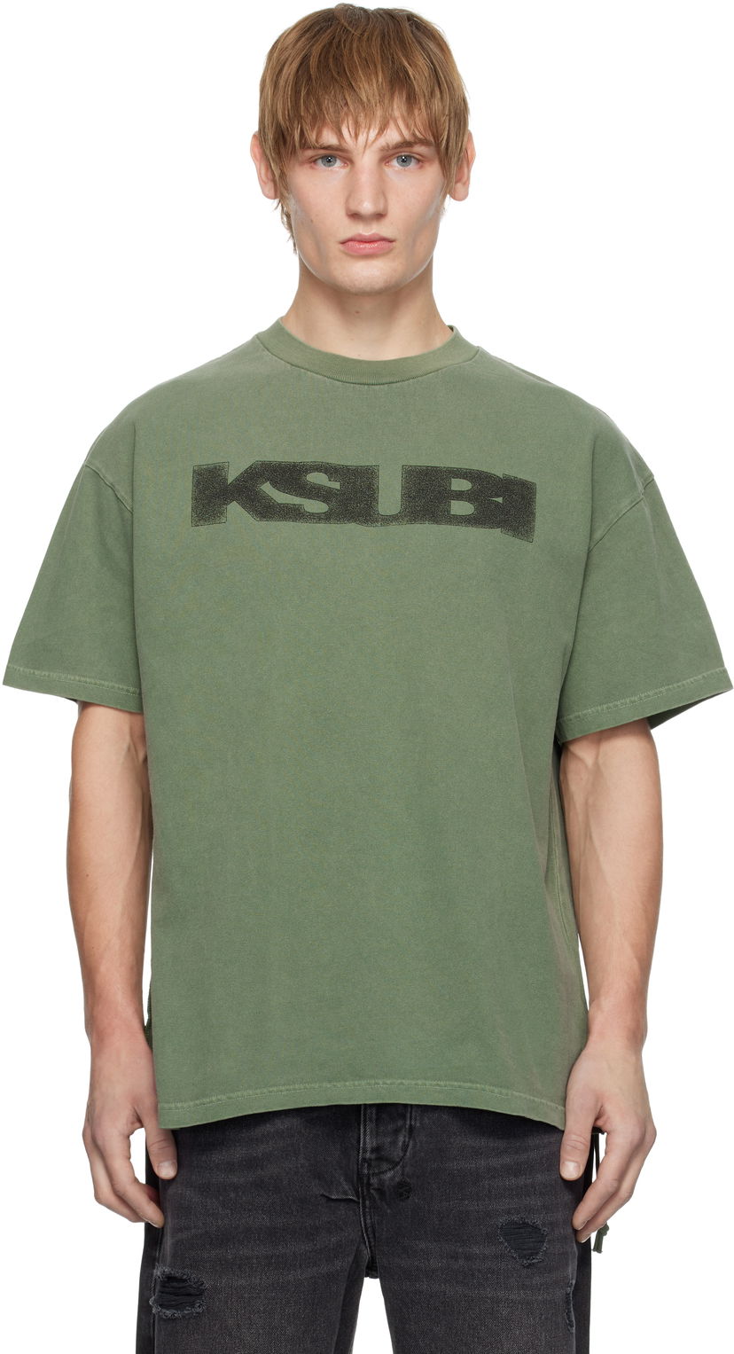 T-shirt Ksubi World Order Ekcess Hash Graphic T-Shirt Grön | MPS25TE003