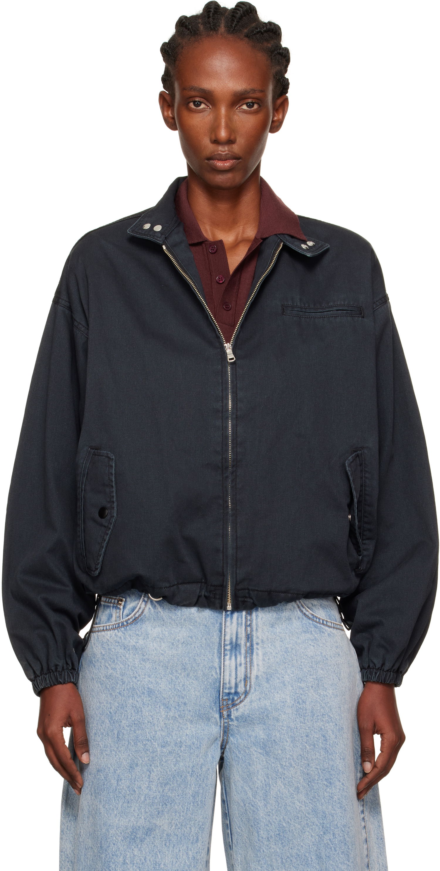 Jacka We11done We11done Harrington Jacket Svart | WD-JP2-25-052-W-NV, 0