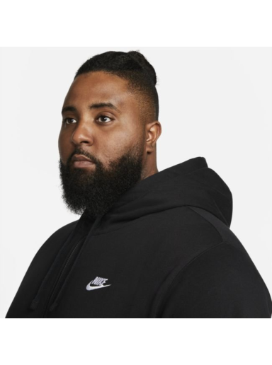 Sweatshirt Nike Club Fleece Full-Zip Svart | BV2645-010