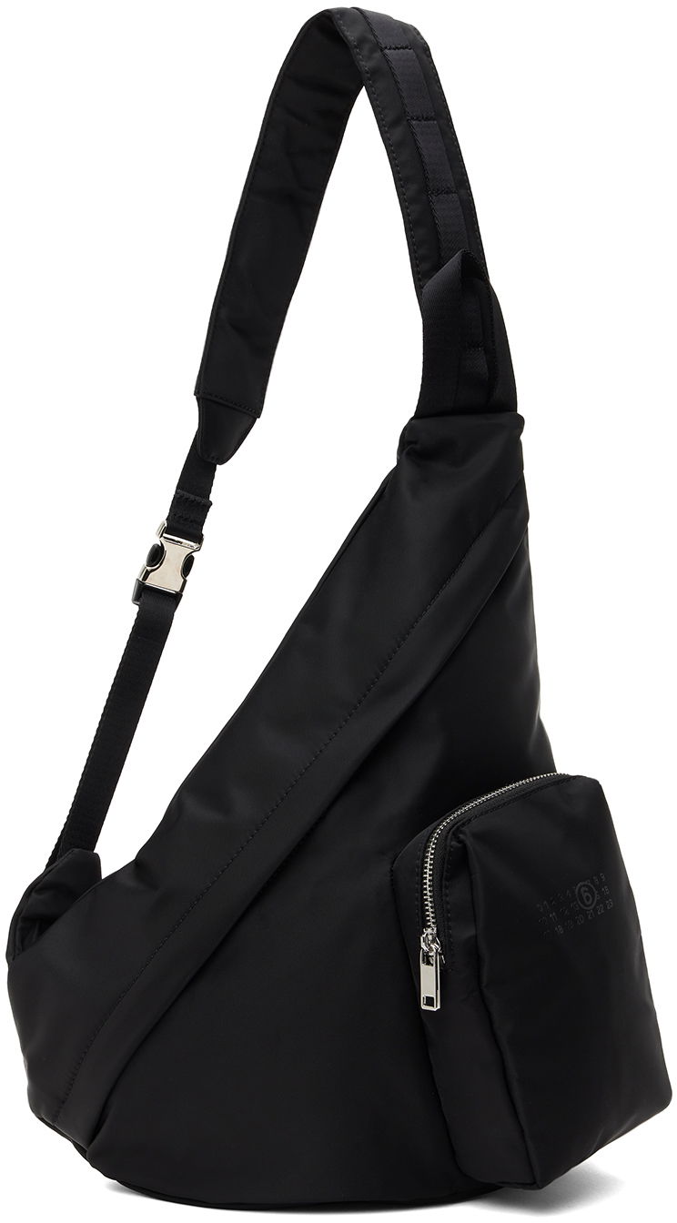 Axelväska Maison Margiela Triangle Sling Bag Svart | SB5WG0019 P6416