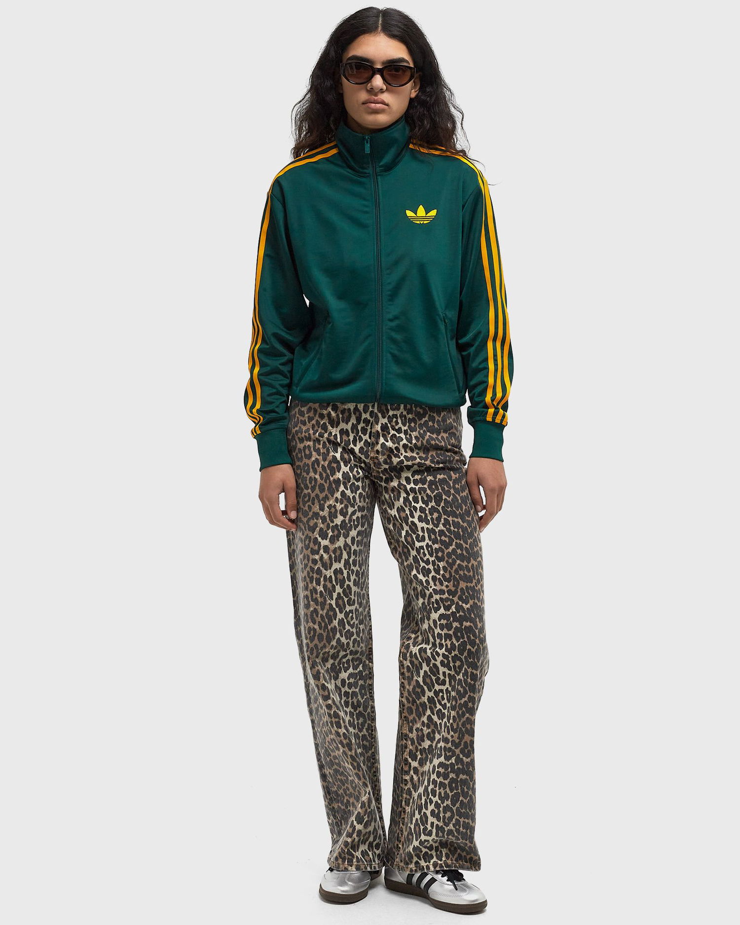 Sweatshirt adidas Originals Firebird Track Top Green Grön | JP2299, 1