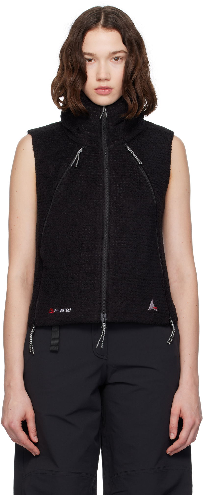 Väst ROA ROA High Loft Fleece Vest Svart | RBWW004FA02