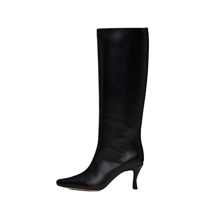 Sneakers och skor BY FAR Stevie 42 Tall Leather Boots Svart | 21PFSVIDBLSMC